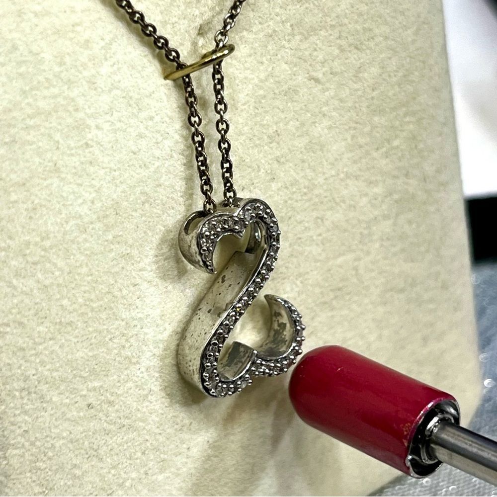 2008 Jane Seymour Open Heart Diamond Necklace - Picture 8 of 15